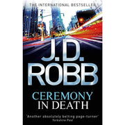 Paperback set of five In Death books by JD Robb, including Ceremony In Death, in a Piatkus collection with fictional crime stories.