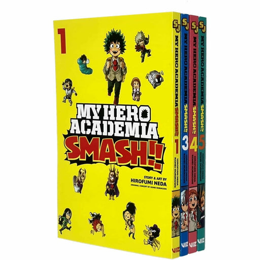 My Hero Academia Smash Series (Vol 1 3 4 5) Collection 4 Books Set By Kohei Horikoshi - The Book Bundle
