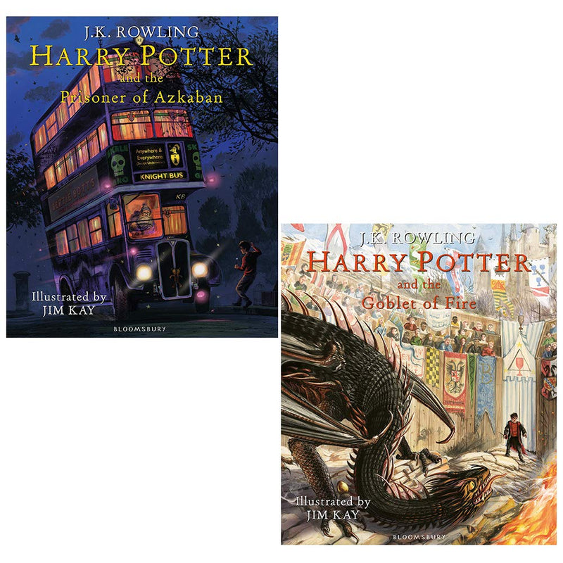 JK Rowling 2 Books Collection Set Harry Potter Illustrated Edition Series - The Book Bundle