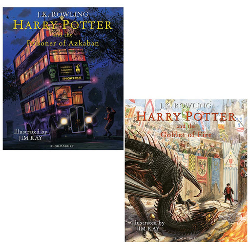 JK Rowling 2 Books Collection Set Harry Potter Illustrated Edition Series - The Book Bundle