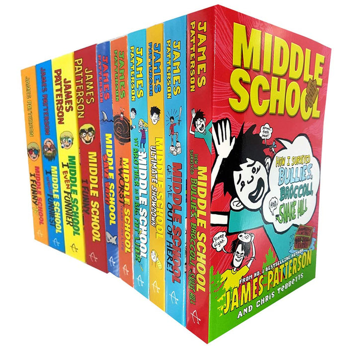 James patterson middle school series 10 books collection set - The Book Bundle