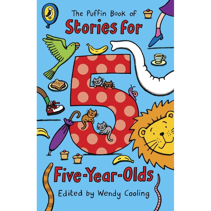 Four Puffin collection books by Wendy Cooling featuring colorful paperback covers in a set of children's fiction stories.