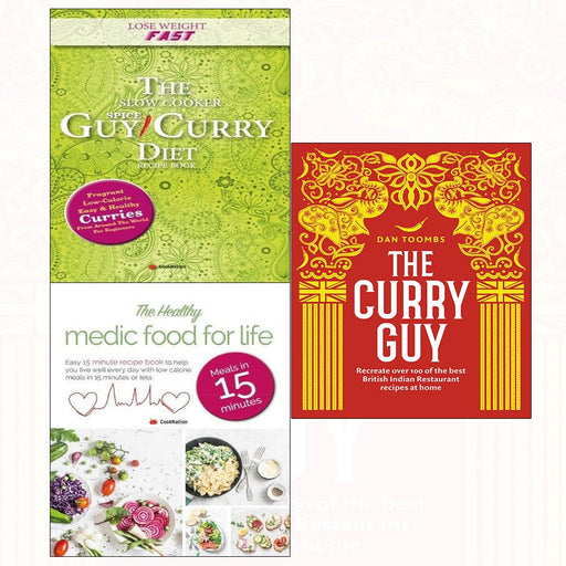 Curry guy[hardcover], slow cooker spice-guy curry diet, healthy medic food 3 books collection set - The Book Bundle