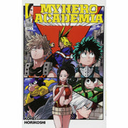 My Hero Academia 10-book collection set by Kohei Horikoshi featuring paperback manga volumes with colorful cover art.