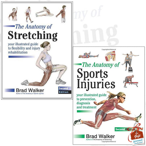 Anatomy of Stretching and The Anatomy of Sports Injuries 2 Books Collection With Gift Journal - The Book Bundle