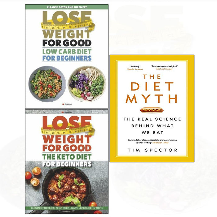 Diet myth, low carb diet, keto diet 3 books collection set - The Book Bundle