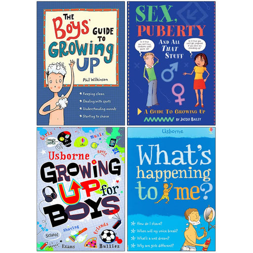 Growing Up For Boys 4 Books Collection Set - The Book Bundle