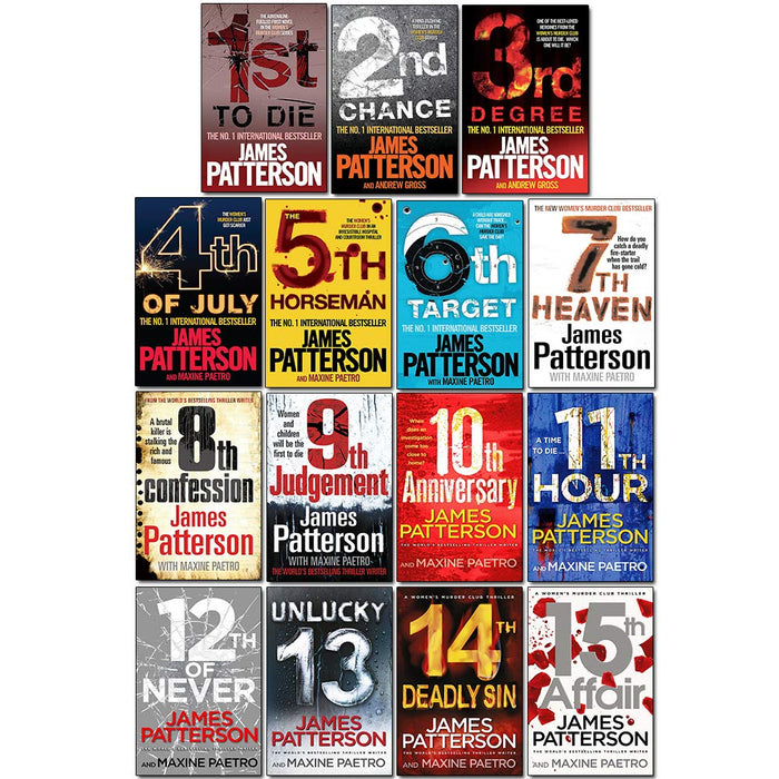 James Patterson - The Women's Murder Club Collection, (15 Books Set) - The Book Bundle