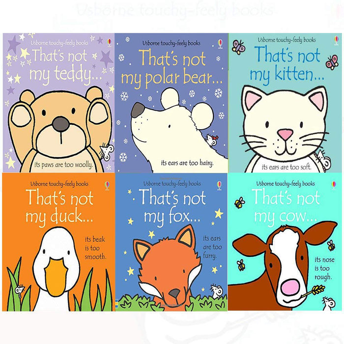 Thats not my touchy feely series 7 and 8 : 6 books collection (teddy, polar bear, kitten, duck, fox, cow) - The Book Bundle