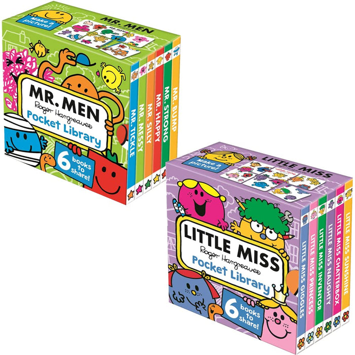 Mr. Men And Little Miss Pocket Library 2 Books Box Set By Roger Hargreaves - The Book Bundle