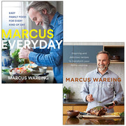 Two hardcover books from the Marcus Wareing Marcus Everyday & New Classics collection set, featuring non-fiction culinary content.