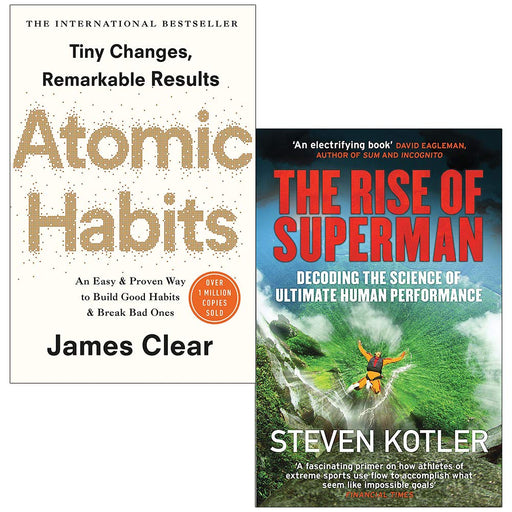 Atomic Habits By James Clear & The Rise of Superman By Steven Kotler 2 Books Collection Set - The Book Bundle