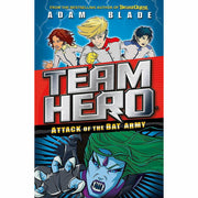 Set of Adam Blade Team Hero Series 8 paperback books by Orchard Books, featuring adventure stories for ages 9-12