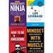 How to be a productivity ninja, life leverage, how to be fucking awesome and mindset with muscle 4 books collection set - The Book Bundle