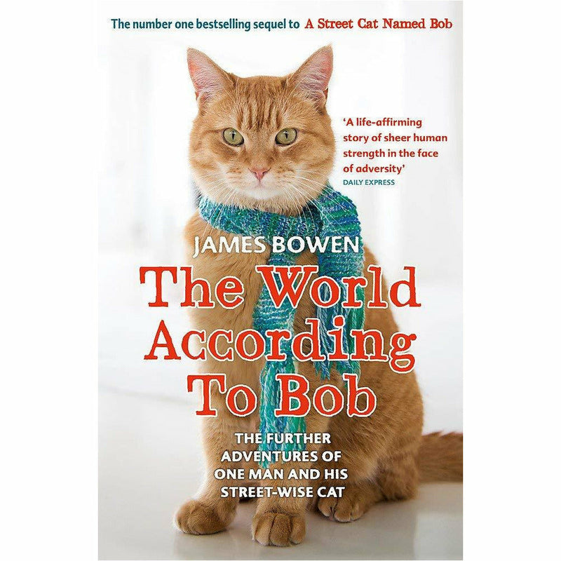Bob The Cat Series Books 1 - 5 Collection Set by James Bowen (A Street Cat Named Bob, The World According to Bob, A Gift From Bob, Bob No Ordinary Cat & For the Love of Bob) - The Book Bundle