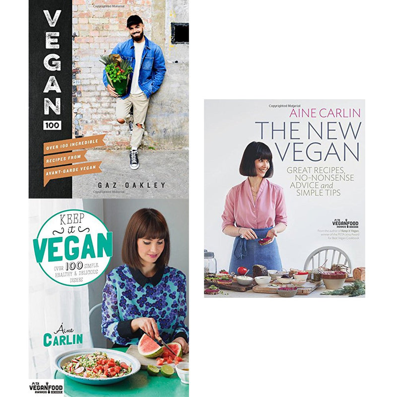 vegan 100 [hardcover], keep it vegan and the new vegan 3 books collection set - The Book Bundle