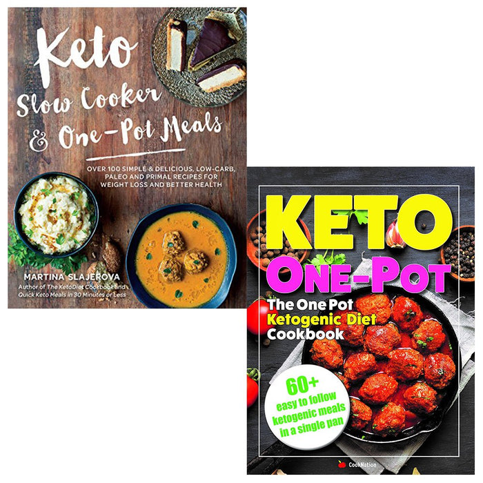 Keto slow cooker and one pot meals and keto one pot diet collection 2 books set - The Book Bundle