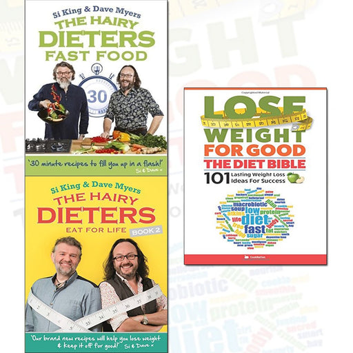 hairy Bikers the hairy dieters collection 3 books bundle with lose weight for good - fast food, fat for life, the diet bible - The Book Bundle