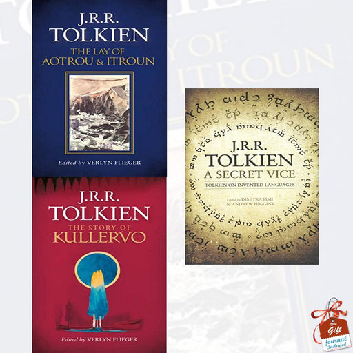 J. R. R. Tolkien Collection 3 Books Set With Gift Journal (The Lay of Aotrou and Itroun, The Story of Kullervo, A Secret Vice) - The Book Bundle