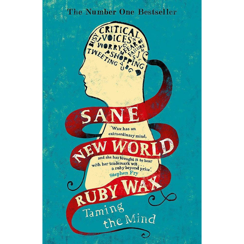 Set of three paperback books by Ruby Wax on mindfulness, mental health, and staying sane, published by Penguin Life.