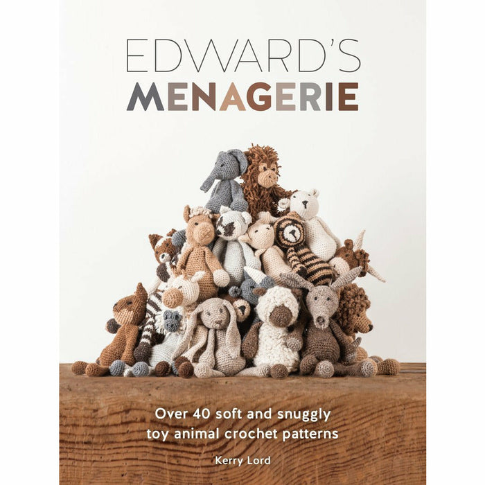 Edwards menagerie, animal heads trophy heads to crochet 2 books collection set - The Book Bundle