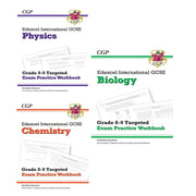 Cgp igcse 9-1 edexcel international gcse chemistry, biology, physics, 3 books collection set - grade 8-9 targeted exam practice workbook - The Book Bundle