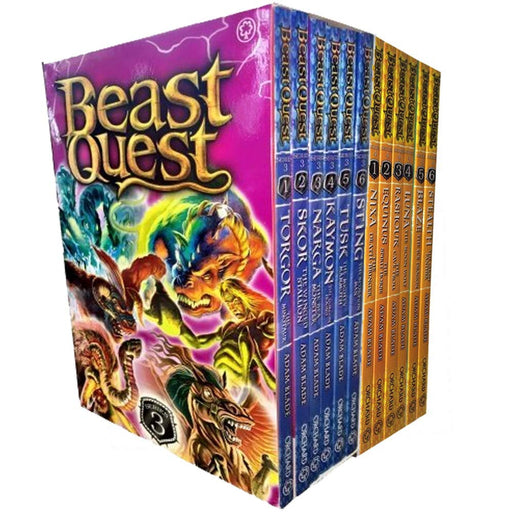 Beast Quest Series 3-4 Collection 12 Books Set - The Book Bundle