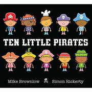 Ten Little Series Collection 8 Books Set By Mike Brownlow (Dinosaurs, Monsters, Pirates, Princesses, Robots, Elves, Superheroes, Aliens)-Paperback - The Book Bundle