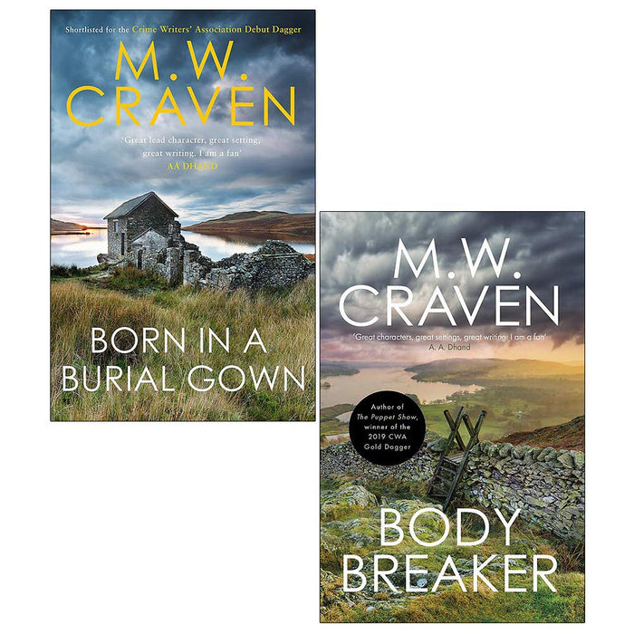 M. W. Craven Avison Fluke Series 2 Books Collection Set (Born in a Burial Gown, Body Breaker) - The Book Bundle
