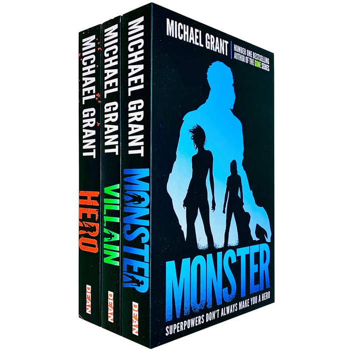 Michael Grant The Monster Series 3 Books Collection Set Monster, Villain & Hero - The Book Bundle