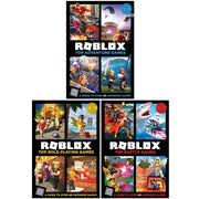 Roblox Ultimate Guide 3-book collection set by Egmont Publishing UK, featuring hardcover editions on role-playing and adventure games.
