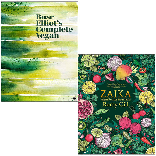 Rose Elliot's Complete Vegan By Rose Elliot & Zaika: Vegan recipes from India By Romy Gill 2 Books Collection Set - The Book Bundle