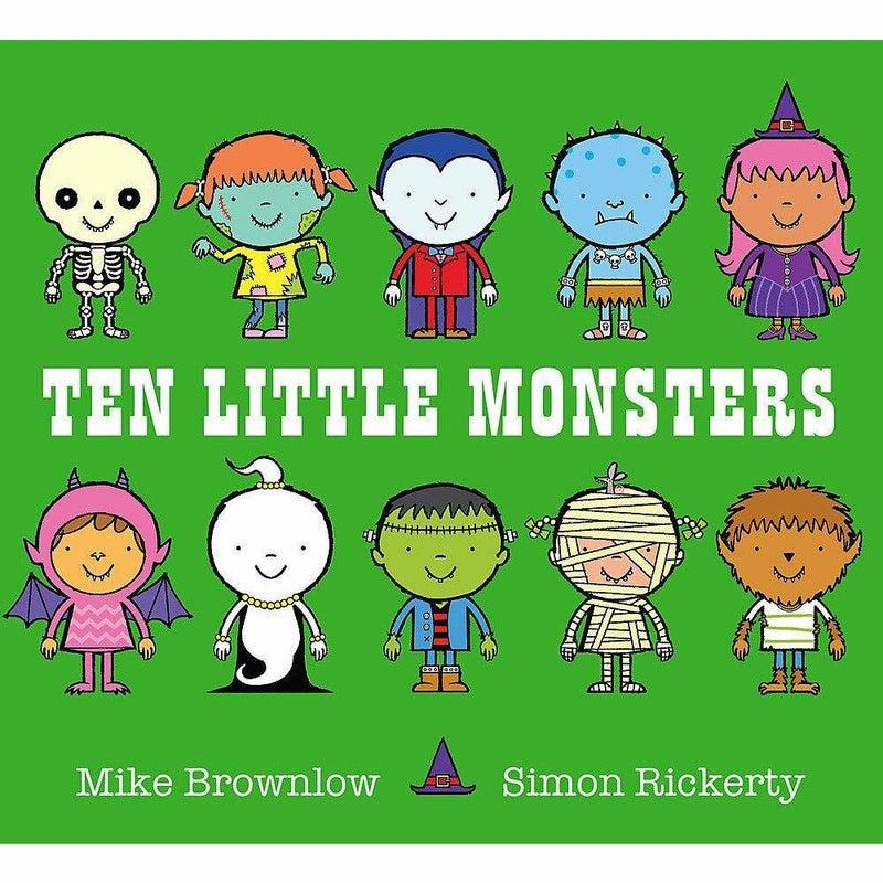 Ten Little Series Collection 8 Books Set By Mike Brownlow (Dinosaurs, Monsters, Pirates, Princesses, Robots, Elves, Superheroes, Aliens)-Paperback - The Book Bundle
