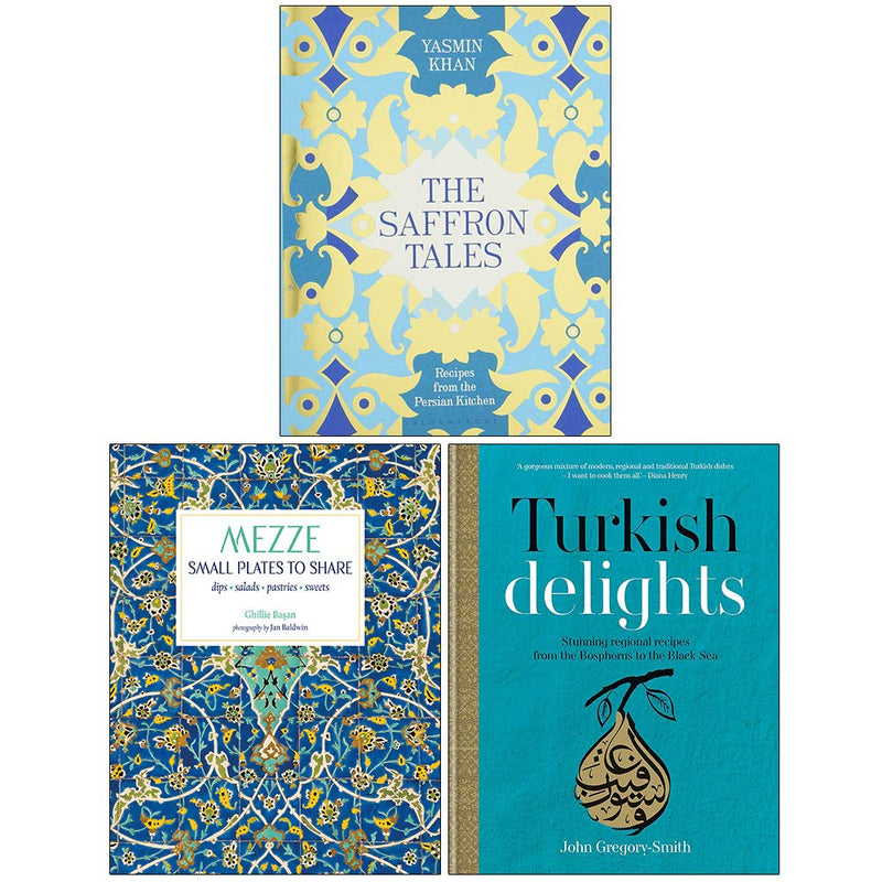 The Saffron Tales, Mezze Small Plates To Share, Turkish Delights 3 Books Collection Set - The Book Bundle