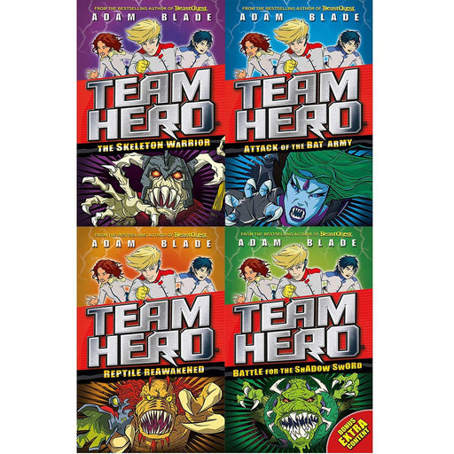 Team hero series 1 adam blade collection 4 books set - The Book Bundle