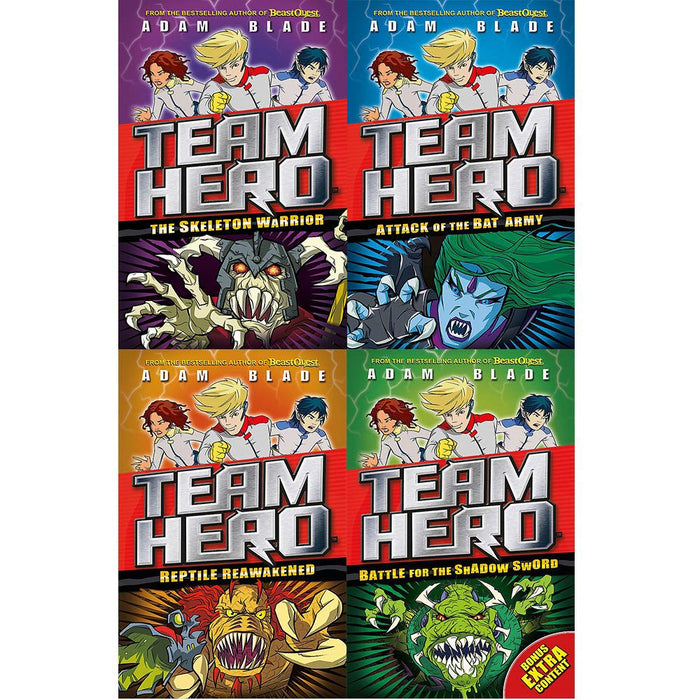 Team hero series 1 adam blade collection 4 books set - The Book Bundle
