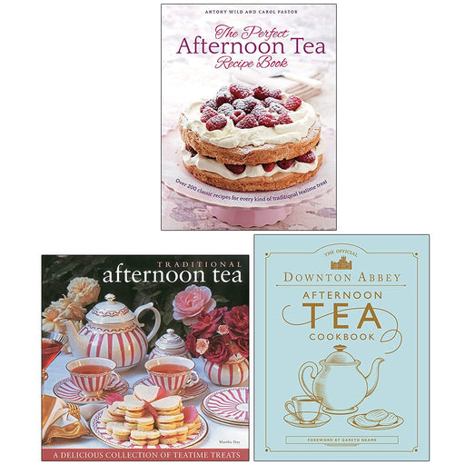 The Perfect Afternoon Tea Recipe Book, Traditional Afternoon Tea,The Official Downton Abbey 3 Books Collection Set - The Book Bundle
