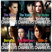 Set of six Kimberley Chambers fiction paperback books by HarperCollins, featuring colorful covers and spine designs.