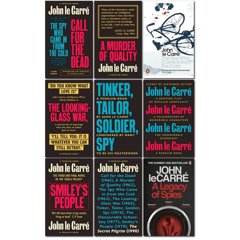 The Smiley Collection 9 Books Set By John Le Carré (Call For The Dead,A Murder Of Quality,The Spy Who Came in from the Cold & More) - The Book Bundle