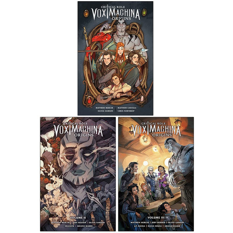 Critical Role Vox Machina Origins Volume 1-3 Collection 3 Books Set - The Book Bundle