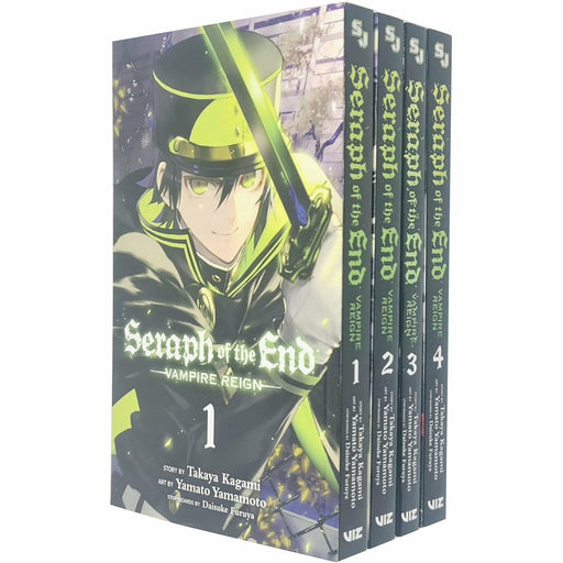 Seraph of the End Series Vampire Reign Vol 1-4 Collection 4 Books Set By Takaya Kagami - The Book Bundle