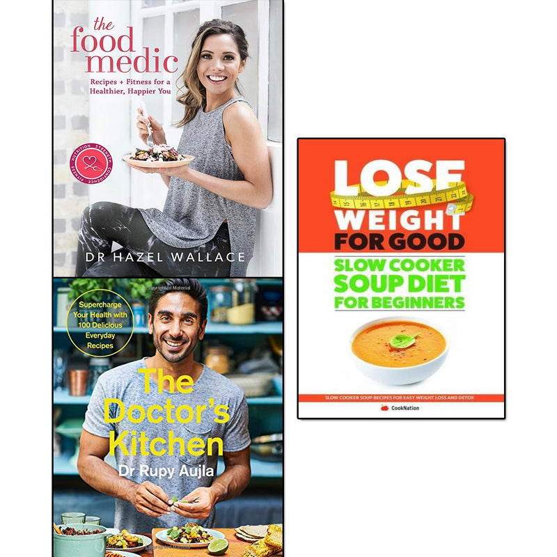 the food medic [hardcover], the doctor's kitchen and lose weight for good slow cooker soup diet for beginners 3 books collection set - The Book Bundle