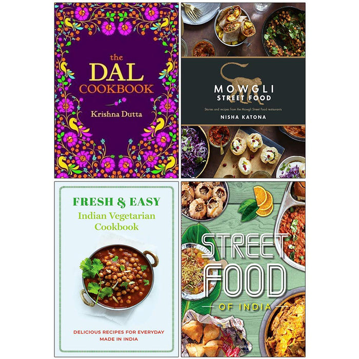 The Dal Cookbook [Hardcover], Mowgli Street Food [Hardcover] 4 Books Collection Set - The Book Bundle