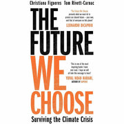 Two paperback books from The Future We Choose collection by Tom Rivett-Carnac, featuring climate crisis survival insights, published by Manilla Press.