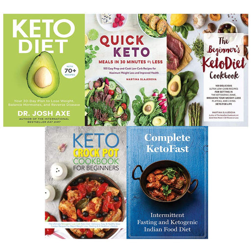 Keto Diet, Quick Keto Meals in 30 Minutes or Less, Beginner's KetoDiet Cookbook, Keto Crock Pot, Complete KetoFast 5 Books Collection Set - The Book Bundle