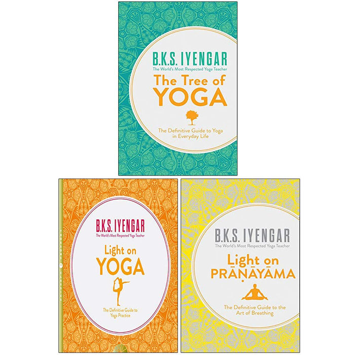 The Tree of Yoga, Light on Yoga, Light on Pranayama 3 Books Collection Set By B. K. S. Iyengar - The Book Bundle