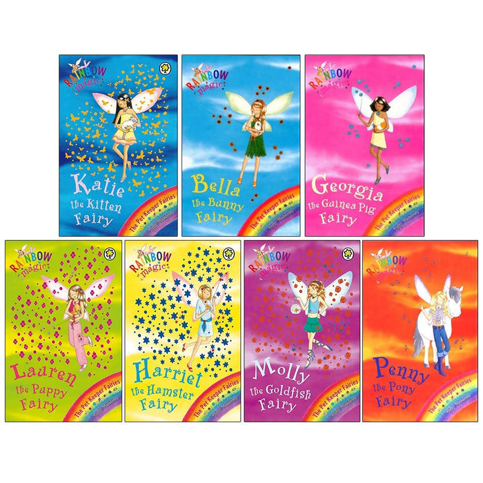 Rainbow Magic Pet Keeper Fairies Collection 7 Books Set (Katie the Kitten Fairy and others) - The Book Bundle