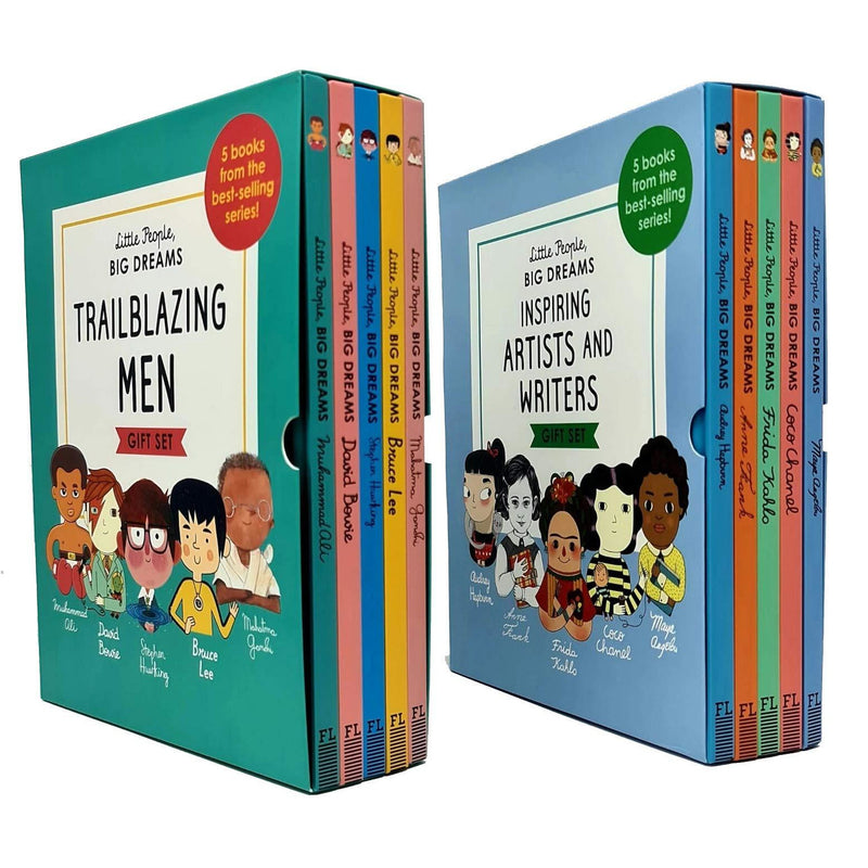 Little People, Big Dreams Trailblazing Men and Inspiring Artists And Writers 10 Books Collection Box Gift Set - The Book Bundle