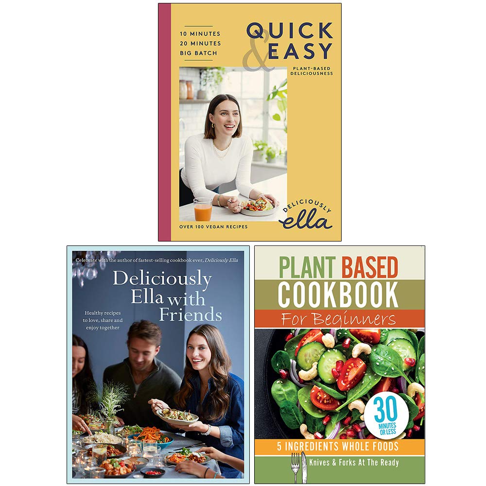 Deliciously Ella Quick,with Friends & Plant Based Cookbook For Beginne — The  Book Bundle