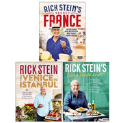 Hardcover book set of Rick Stein's Secret France and Long Weekends, featuring non-fiction travel and culinary stories by Rick Stein.